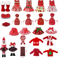 one piece kawaii christmas red collection elf doll accessories baby toys christmas gift for kidsno doll
