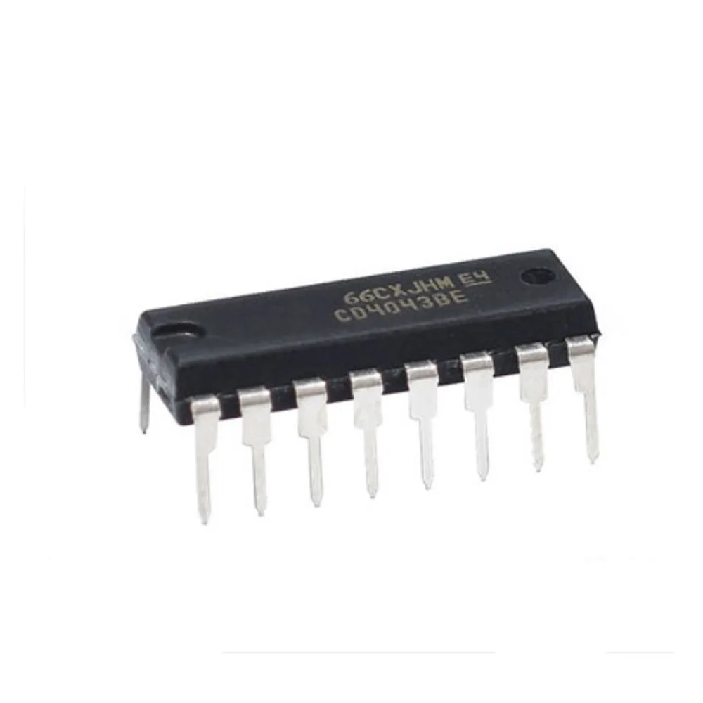 

CD4043BE CD4043 CD4043 CMOS Quad NOR R/S Latch with 3-State Outputs Breadboard-Friendly IC DIP-16 (Pack of 10)