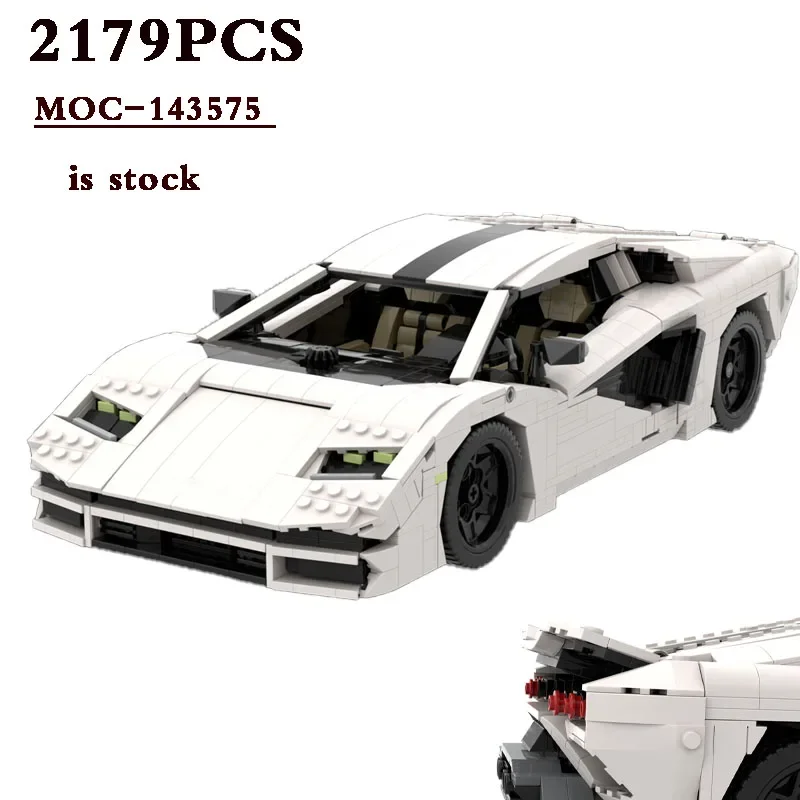 

Новая модель, Белый спортивный автомобиль LP5000, подходит для 2179 штук, 42115 детских игрушек, строительные блоки, игрушки, подарки на день рождения