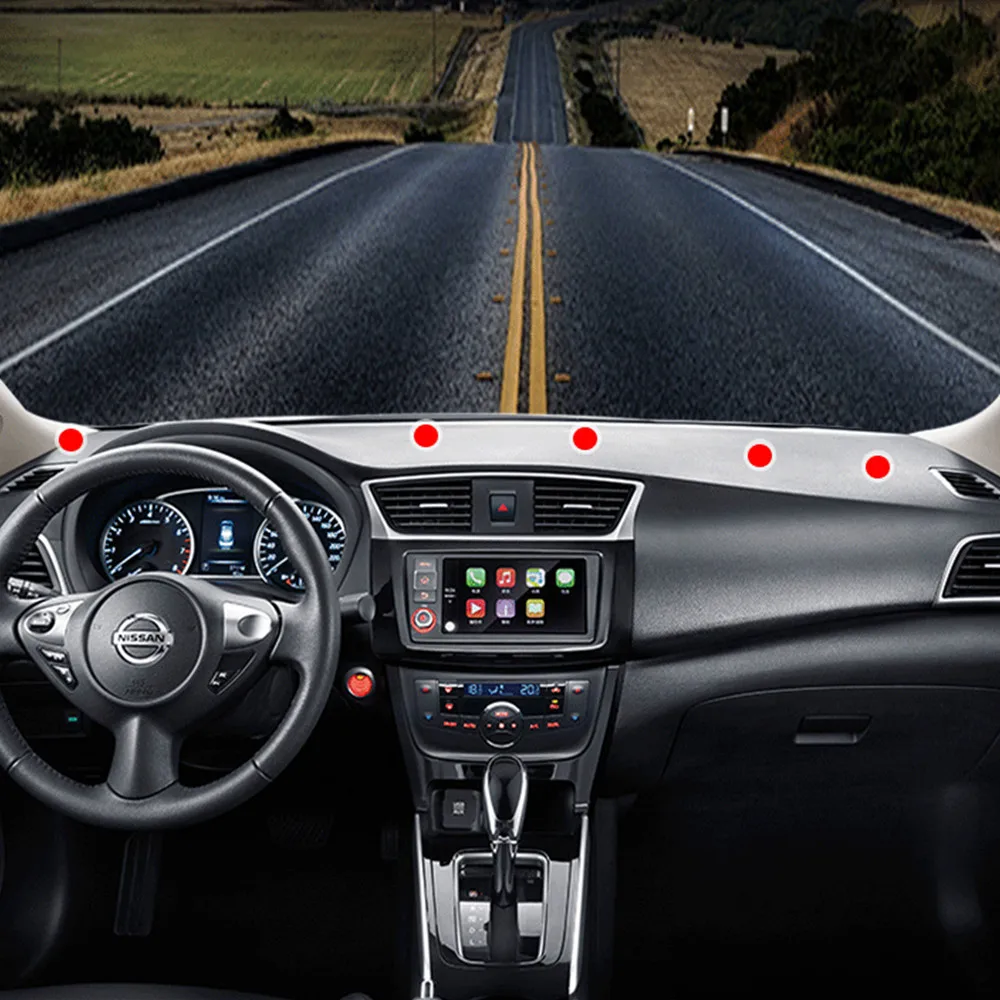 Car Phone Holder 360 Degree Rotate Dashboard Non-slip Mat Rubber Mount Holder 4.0 to 6.5 Inch GPS Mobile Phone Holder in Car