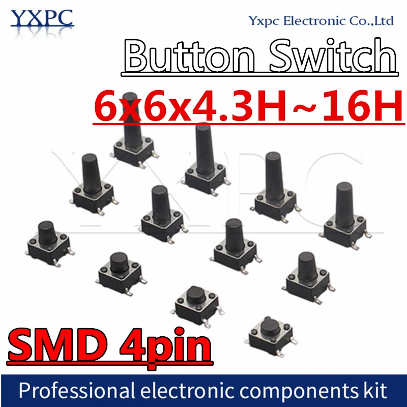 

Тактильные переключатели FSXSEMI Button Switch 50 шт.