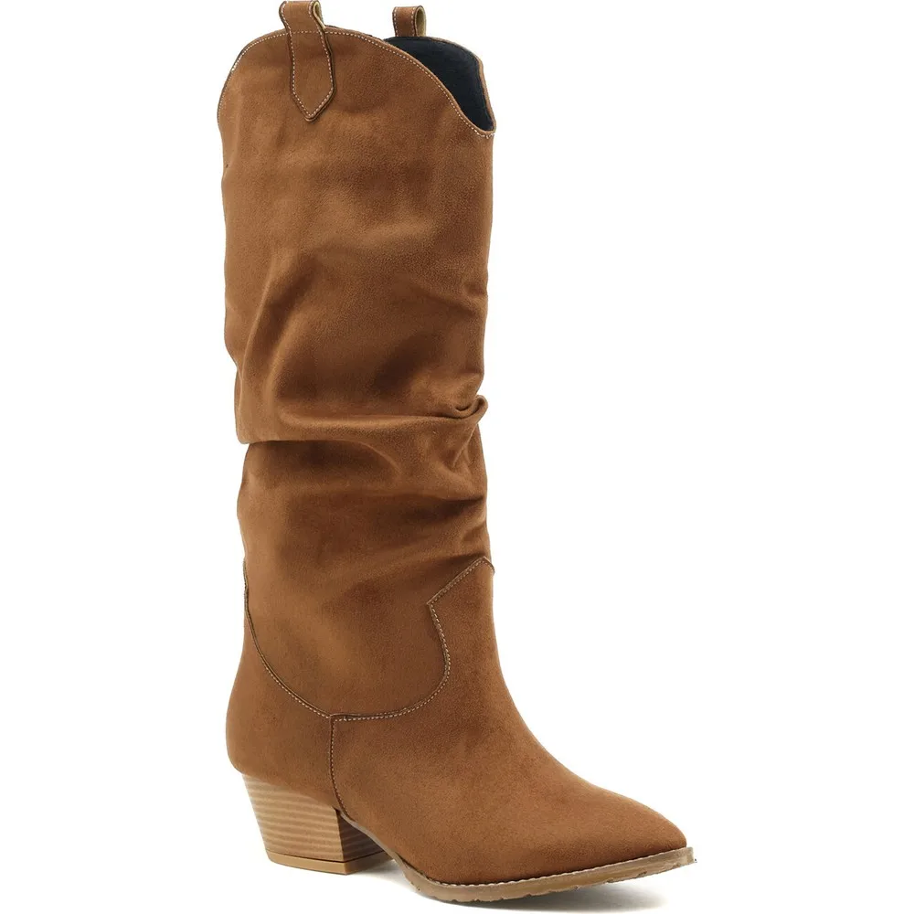 

Dorlie Holla 1pr Tan Women 'S High-Heeled Boots