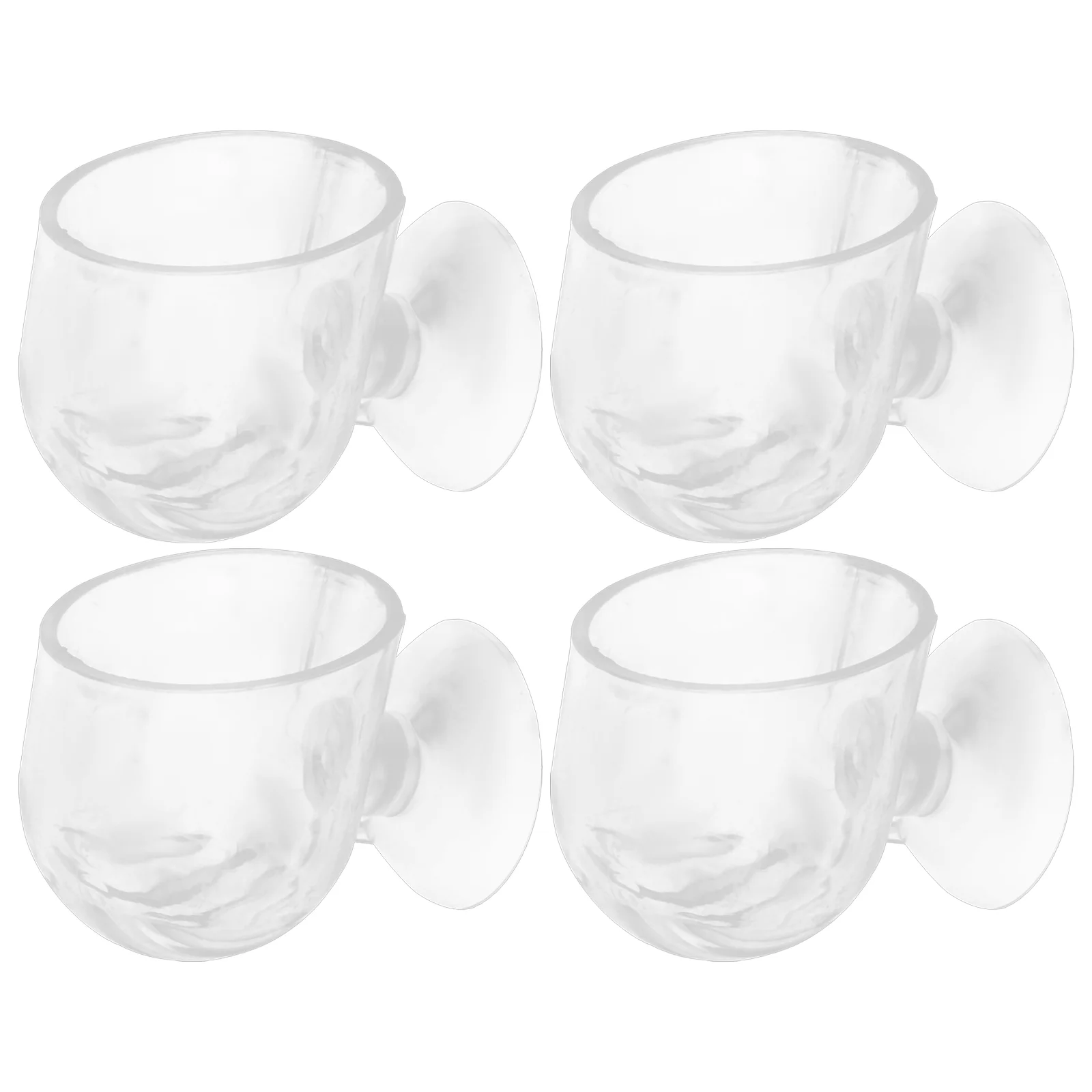 4 шт. подвесные аквариумные кашпо акриловая кормушка для аквариума красные