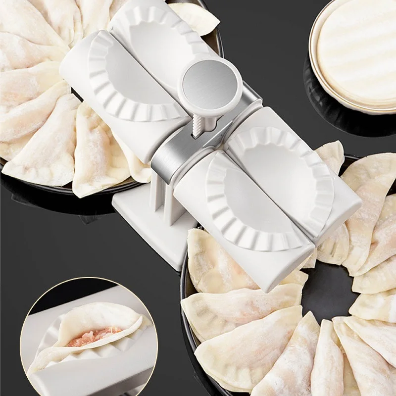 

Dumpling Machine Pressing Dumpling Mold Pressing Tool Automatic DIY Meat Wonton Roll Cake Wonton Mold Portable Kitchen Gadgets