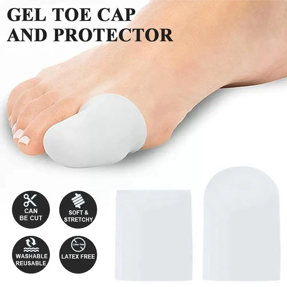 

1Pair Silicone Gel Little Toe Tube Corns Blisters Corrector Bone Toe Support Bunion Brace Sleeve Protector Gel Feet Care Pi S5B0