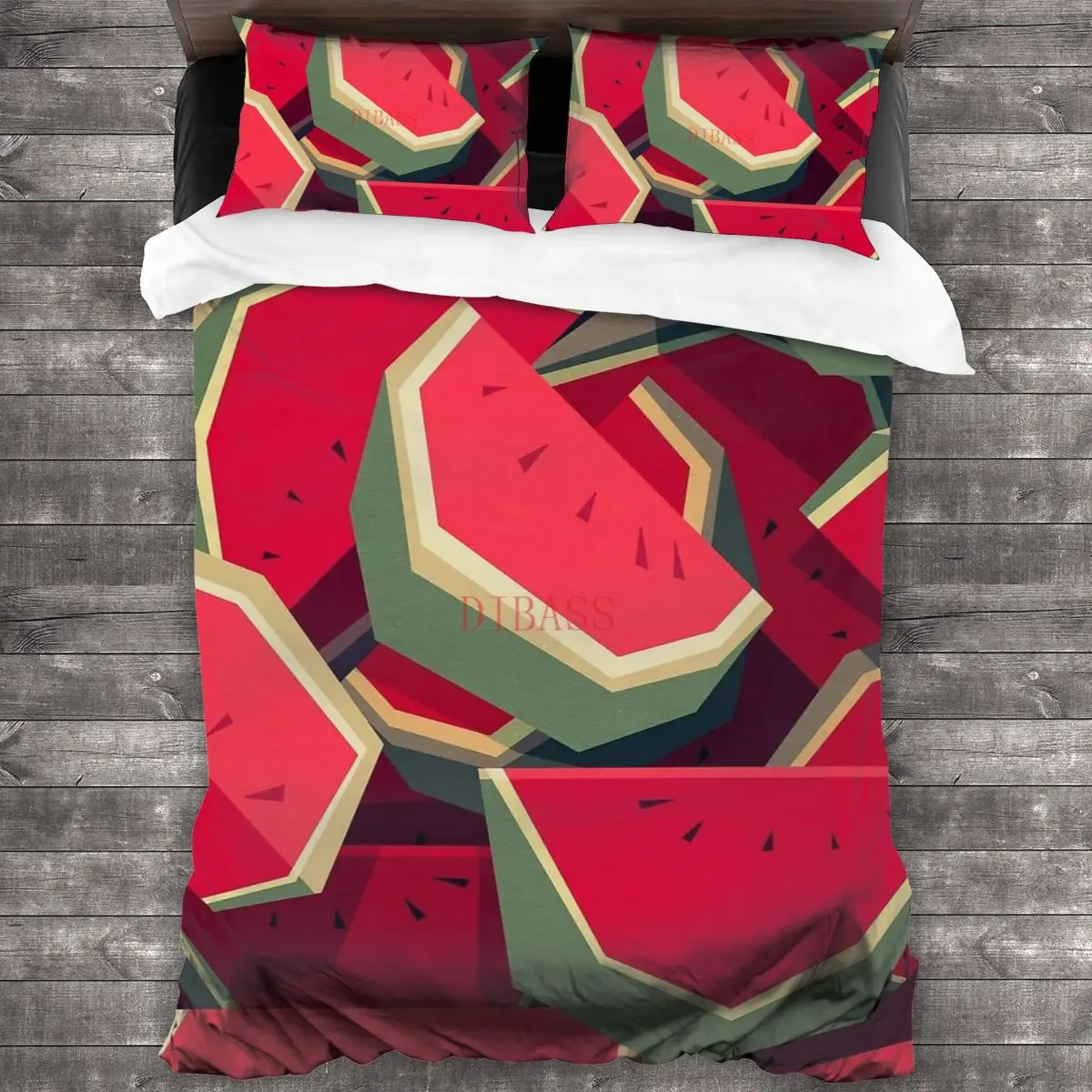 

Мягкий чехол с 2 наволочками из Арбузов, пододеяльник с застежкой-молнией, одеяло размера King Size