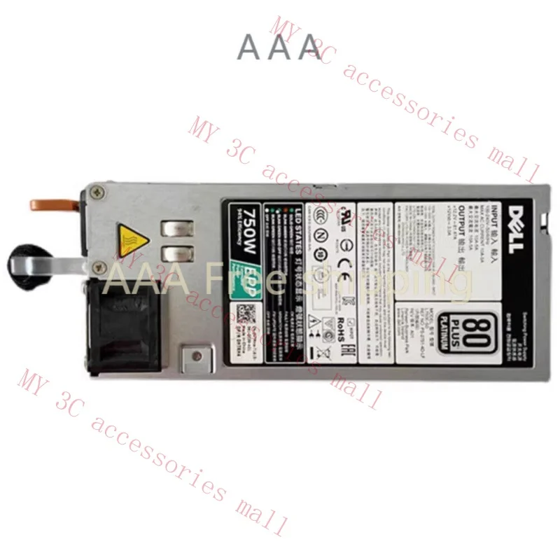 Блок питания 0V1YJ6 для Dell PowerEdge R530 R630 R730 R730XD R830 R930 750 Вт