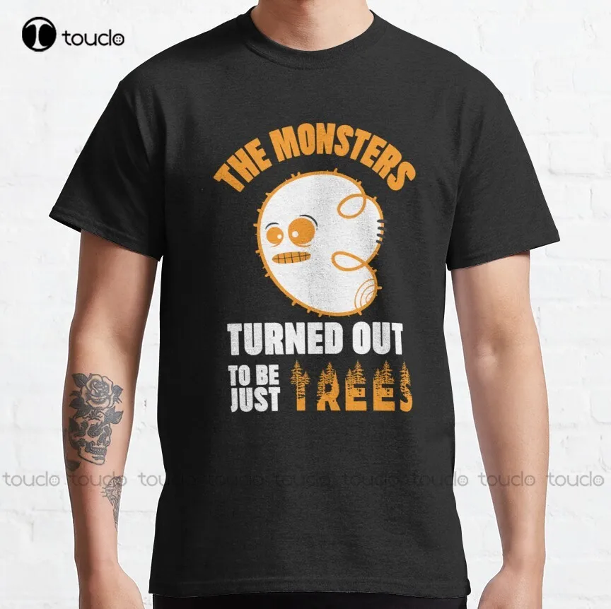 

The Monsters Turned Out To Be Just Trees Classic T-Shirt Bowling Shirt Funny Art Harajuku Streetwear Cartoon Harajuku Streetwear