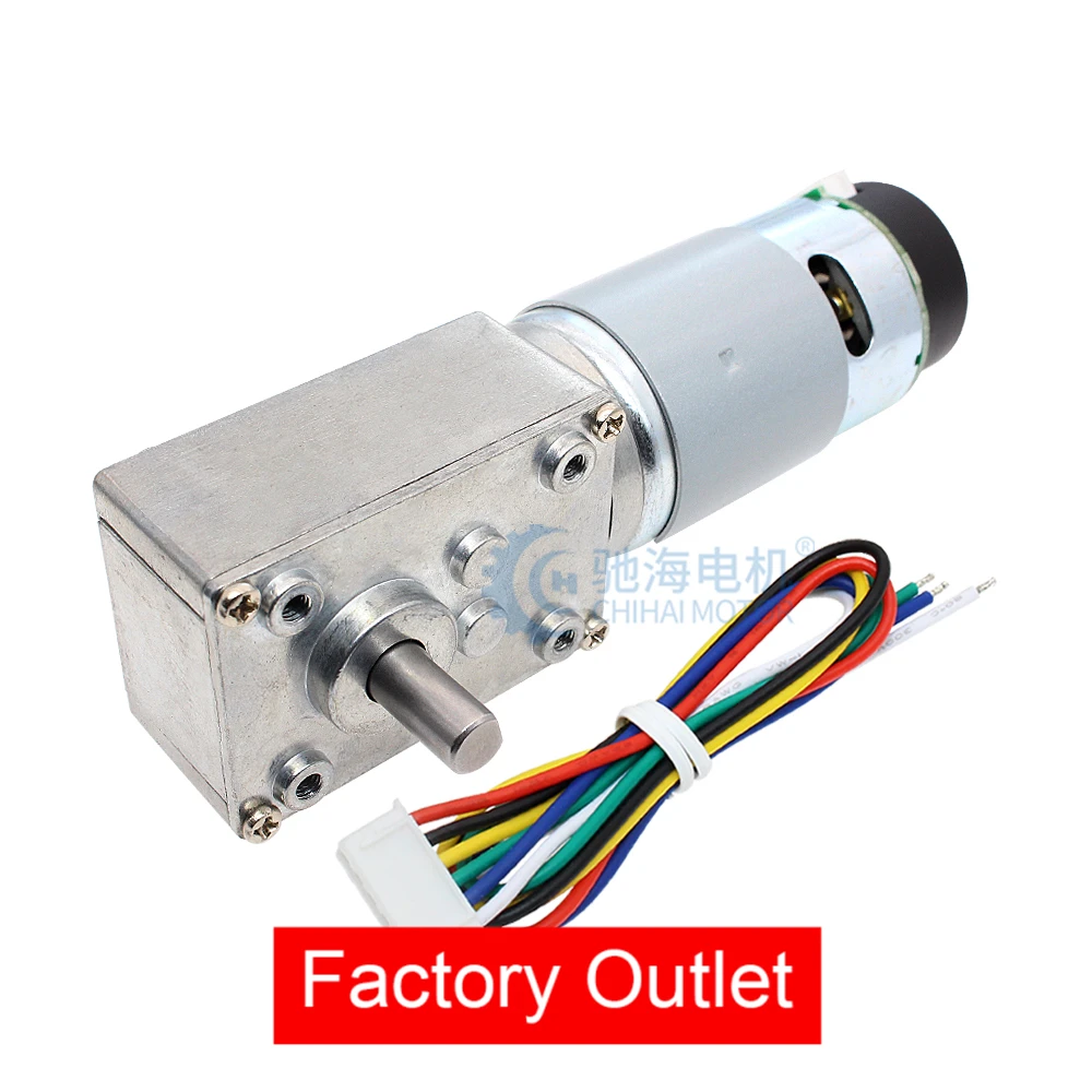 CHW-GW4058-555 ABHL с высоким крутящим моментом, постоянный ток 12 В, 24 В, Турбинный червячный редуктор, мотор, мощный двигатель Eccoder