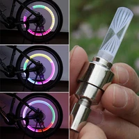 led colorized waterproof safety easy install shock sensor tire decoration mountain bike alloy universal bicycle lights
