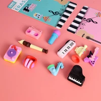 cartoon children note piano shape rubber suit cute removable eraser student stationery gift