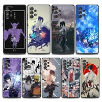 anime naruto uchiba sasuke retro style phone case for samsung a01 a02 s a03s a11 a12 a21s a32 a41 a72 a52s 5g a91 soft silicone