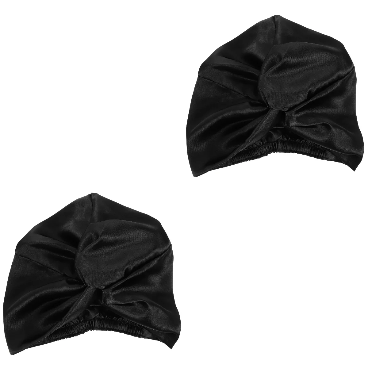 

2pcs Sleeping Bonnet Imitated Sleeping Bonnet Double-layers Nightcap Therap Hat