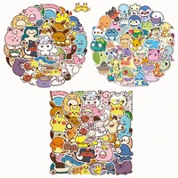 pokemon anime 50pcs kawaii pikachu skateboard bicycle guitar laptop waterproof stickers party toys children birthday xmas gifts