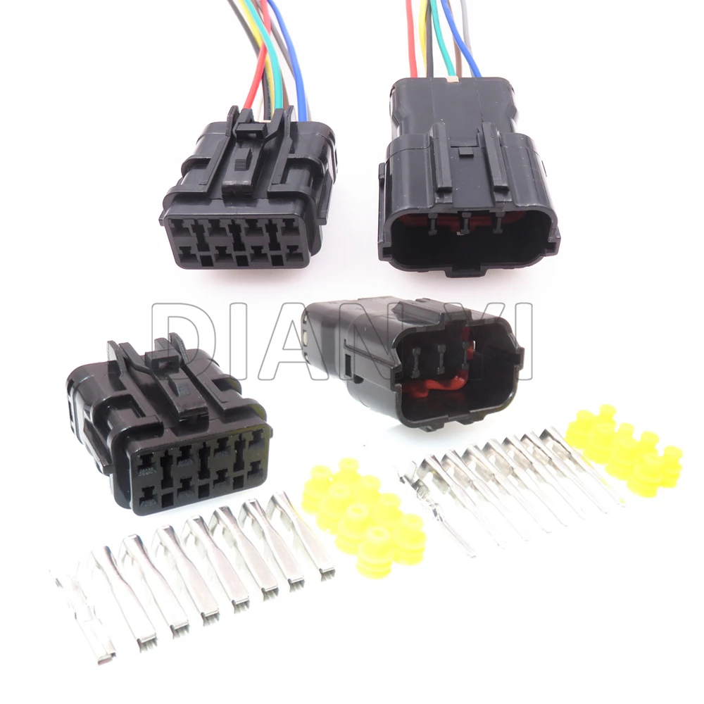 1 компл. 8 Way MG640341 MG610339 автомобильный масляный насос проводка розетка с клеммой и резиновыми уплотнениями 7123-7484-40 7222-7484-40