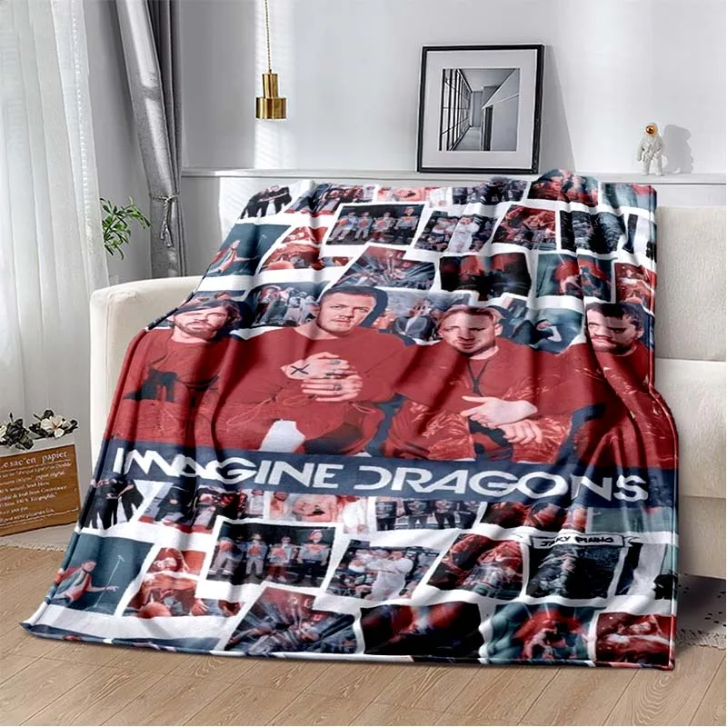 Мягкое фланелевое одеяло рок-группы представляем драконы подарок для детей и