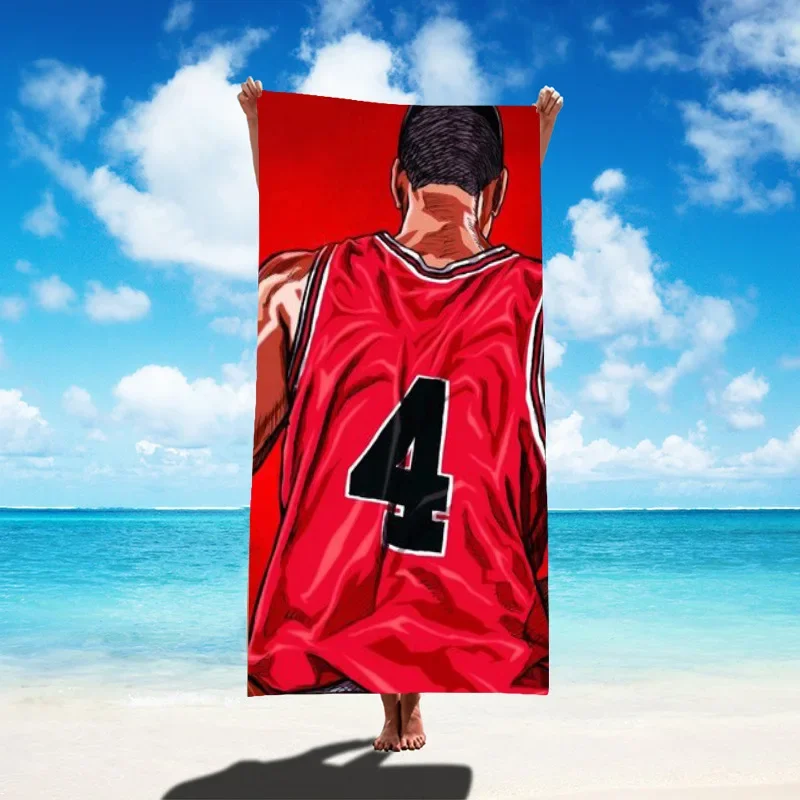 Slamdunk Kaede Rukawa Takenori Ryouta Miyagi Банные полотенца из микрофибры Пляжное полотенце для