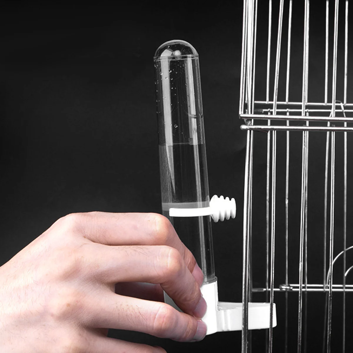 

Bird Water Cage Feeder Dispenser Feeding Cup Parrot Automatic Parakeet Feeders Bottle Portable Accessories Budgie Waterer Animal