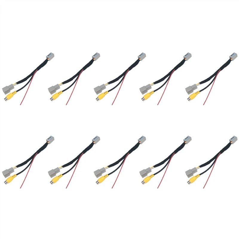 10 шт. видеокабель RCA для камеры заднего вида Mitsubishi Outlander ASX GF GG ZJ 13-20 адаптер кабеля