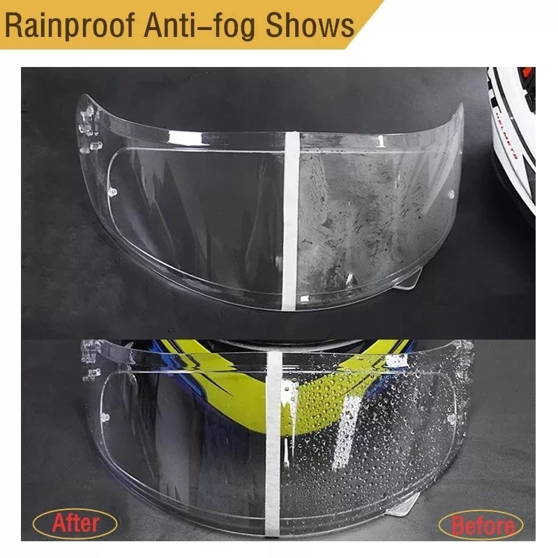 Helm Pelindung Anti Kabut Film Tahan Hujan Membran Helm Sepeda Motor Listrik Universal Helm Kacamata Antikabut Tahan Air