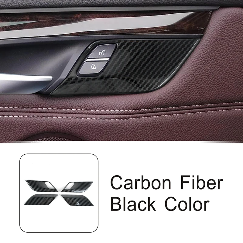 

Для BMW X5 X6 F15 F16 2015-2018 внутренняя Защитная дверная кнопка Блокировка Панель рамка декоративная ручка крышка чаши отделка автомобильные аксессуары