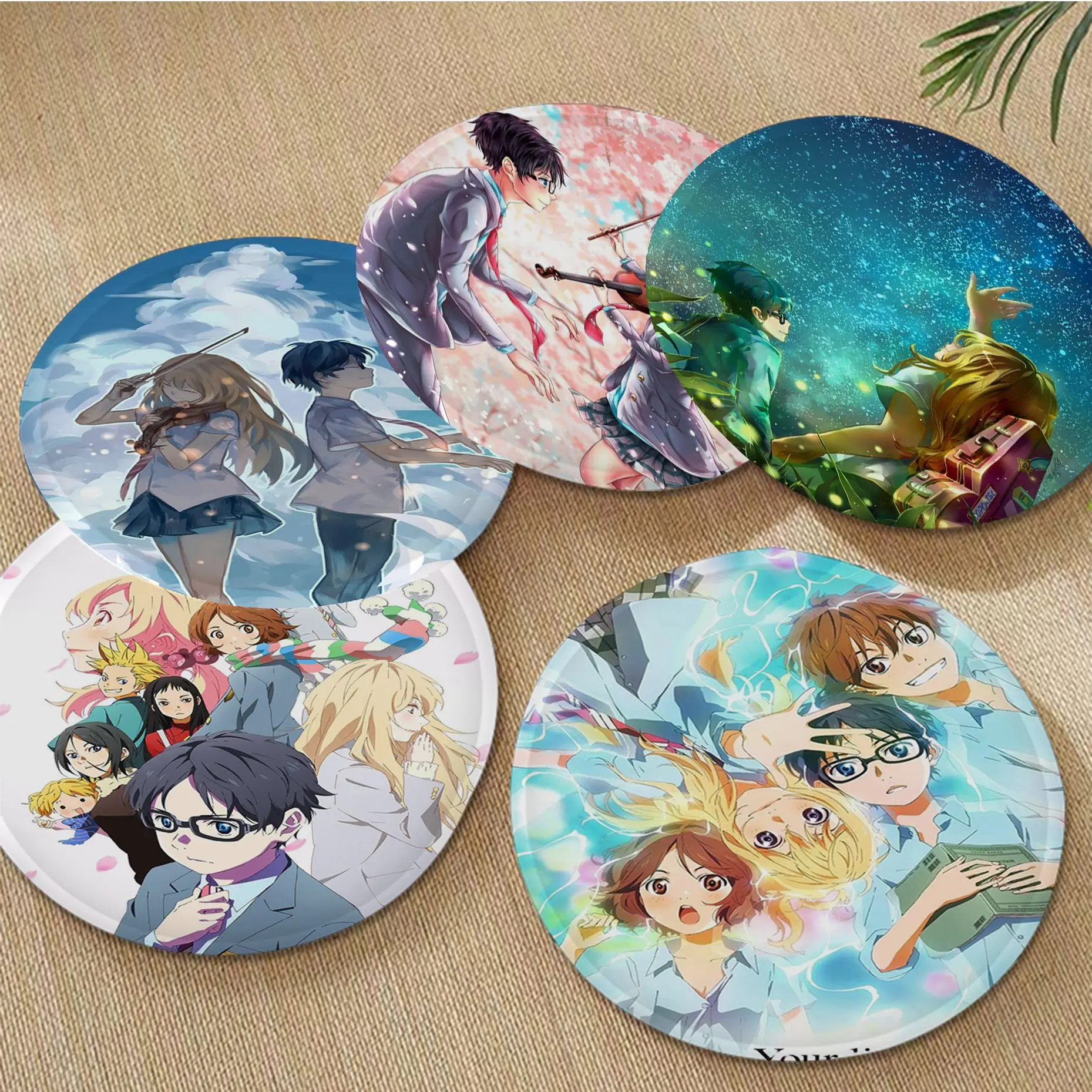 

Japanese Anime Your Lie In April Square Seat Cushion Office Dining Stool Pad Sponge Sofa Mat Non-Slip Sofa Decor Tatami