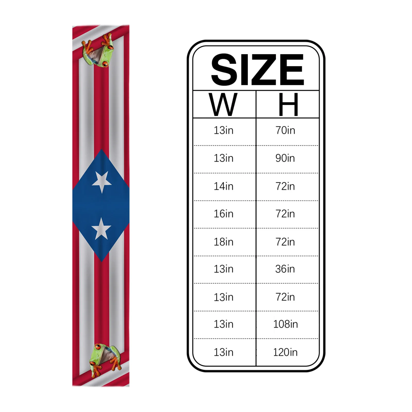 Флаг Пуэрто-Рико дерево лягушка баннер Настольная дорожка украшение для дома