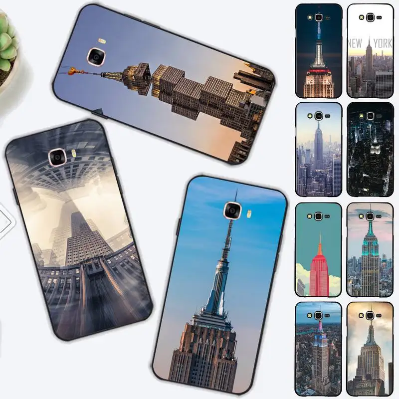 

FHNBLJ The Empire State Building New York City Phone Case for Samsung J 2 3 4 5 6 7 8 prime plus 2018 2017 2016 core