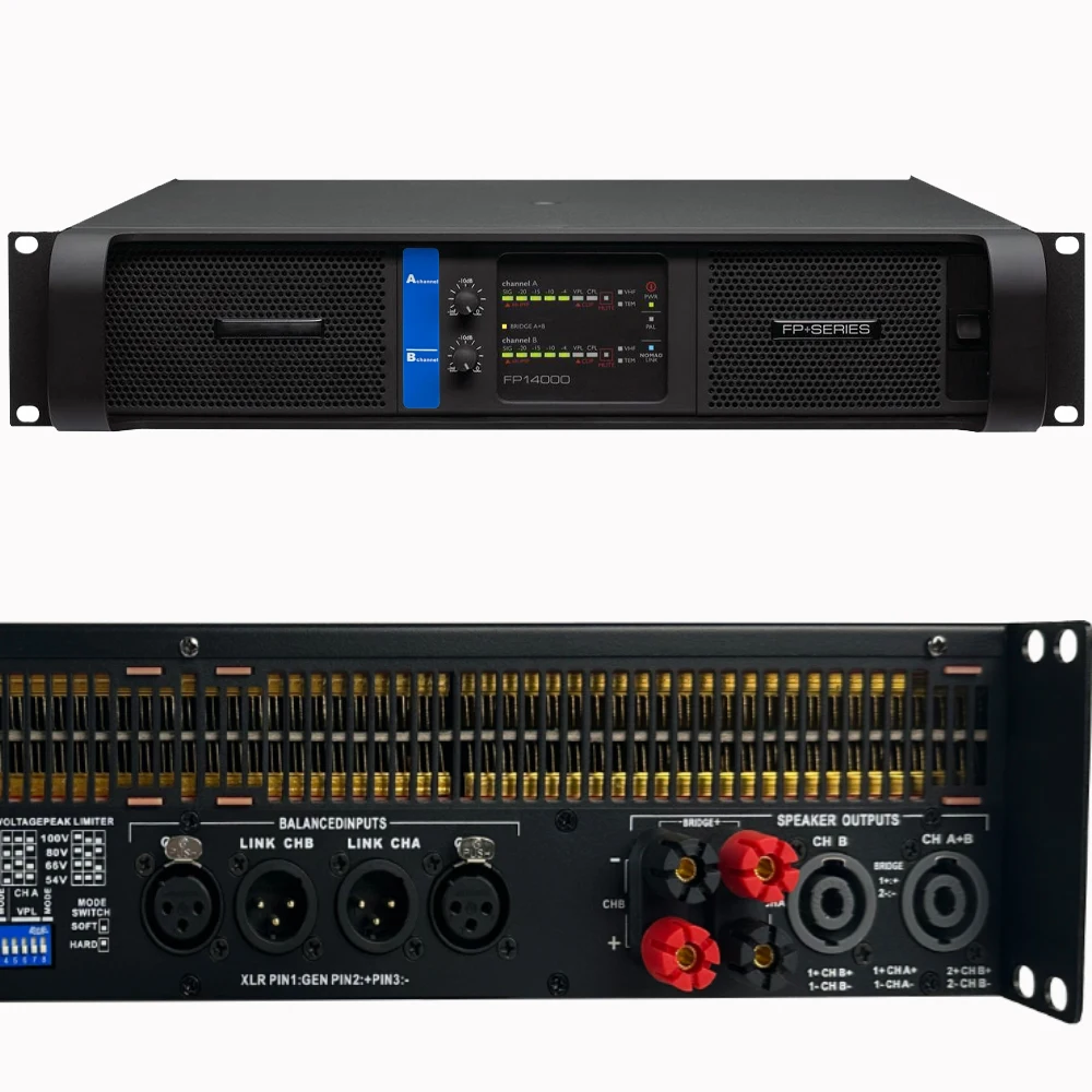 Оригинальный логотип бренда FP10000Q/FP14000Q Профессиональный цифровой усилитель