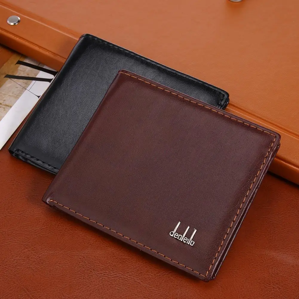 

Upscale Upgrade Ultra Thin Mini Wallet Men Women Business PU Leather Small Wallets Coin Purse Credit Card Holder Wallets