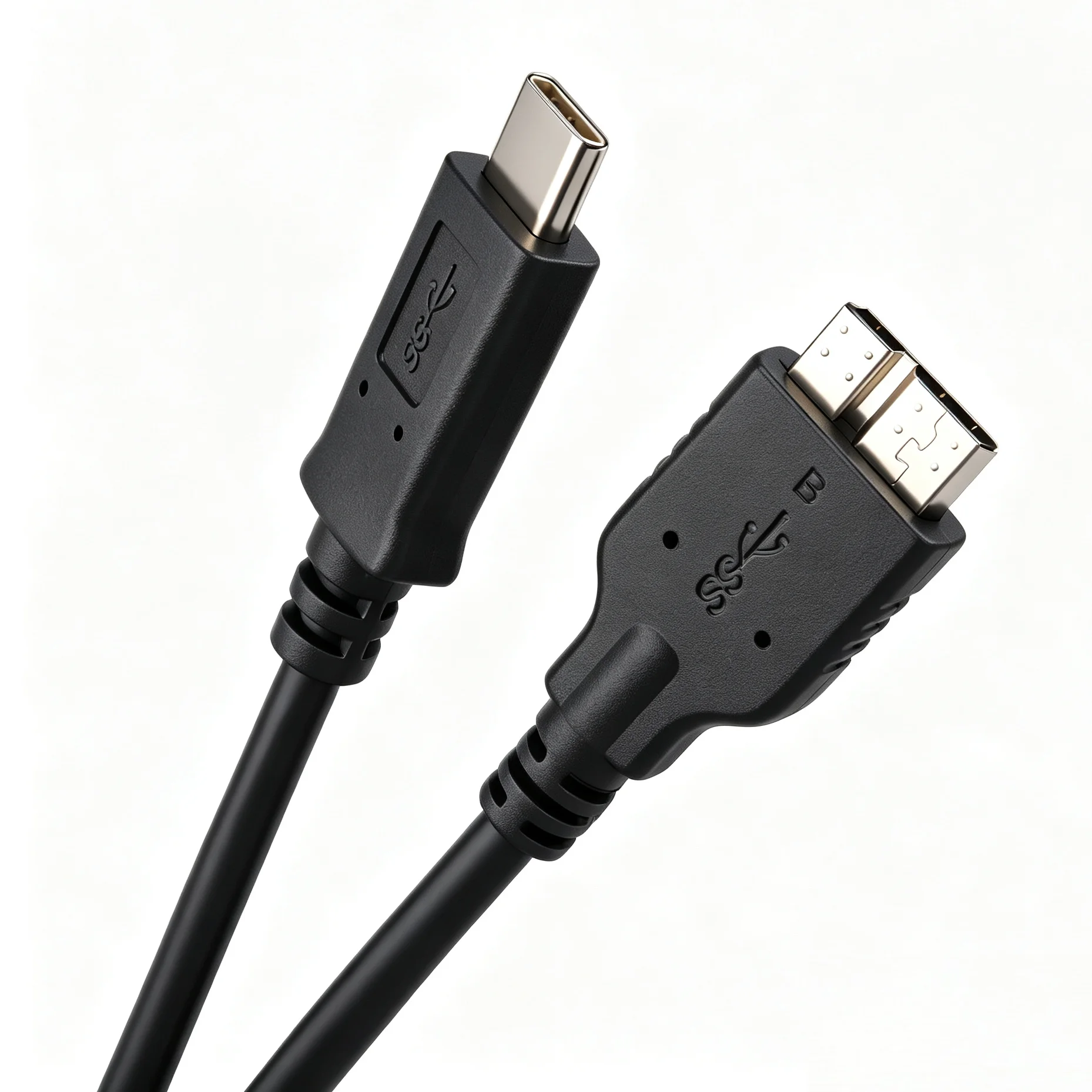 Кабель USB-C - Micro-B 3.0, 1 м, 5 Гбитс, 3 А, для быстрой синхронизации данных, для Macbook Pro, жестких дисков HDDSSD, Micro-B - USB-C (art.: 3920dc5331685) - 3920dc5331685