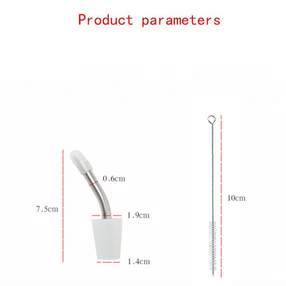 

Outdoor Kettle Spout Extended Mouth 304 Stainless Steel Accessory Replacements With Brush With Protective Cover