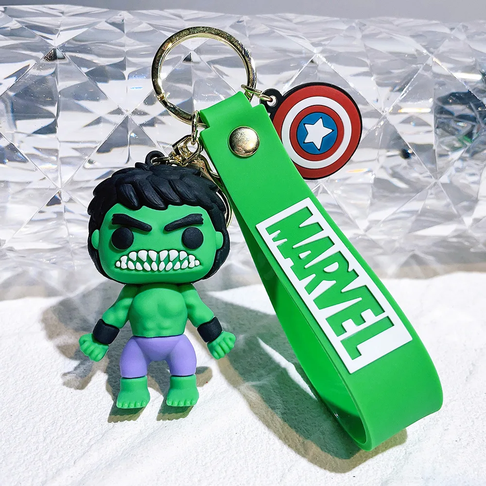 Фото Новинка 2023 года, брелок Marvel «Мстители», супергерой, «Капитан Америка, Дэдпул», милый кукольный кулон, новогодний рождественский подарок, 6 см №5