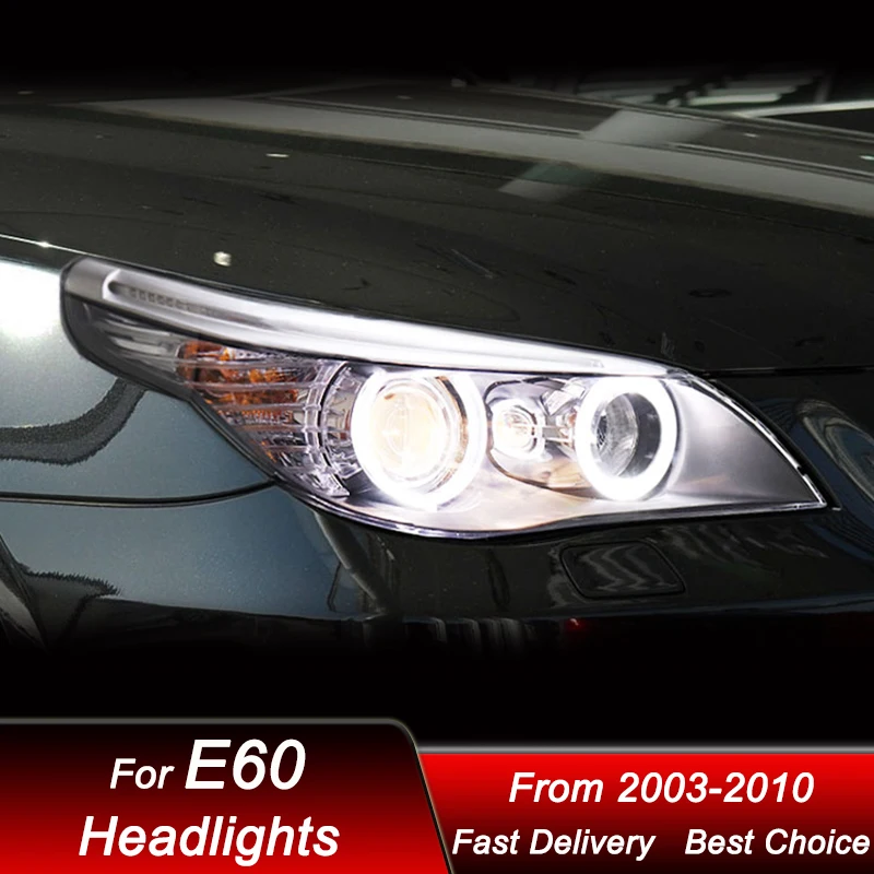 Автомобильные фары для 5 серии E60 03-10 новый стиль полный стандарт в сборе