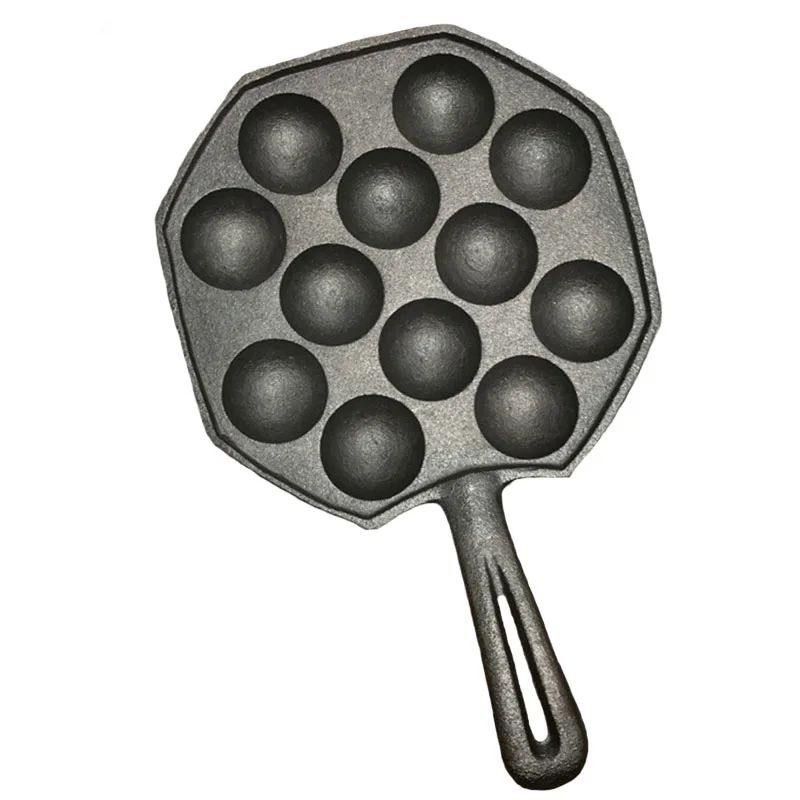 Фото Holaroom 12 полостей Takoyaki сковорода устройство для приготовления такояки Осьминог маленькие шарики противень инструменты для домашнего пригот... №1