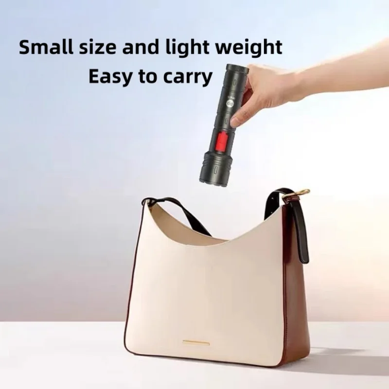 Светодиодный фонарик высокой мощности портативная перезаряжаемая лампа для