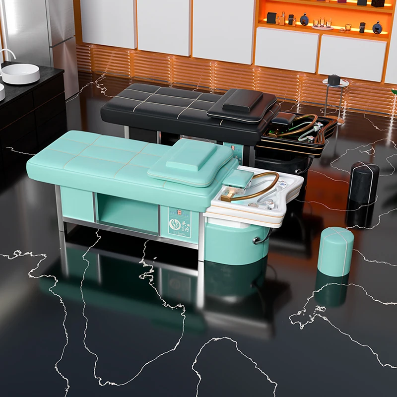 Кресло для мытья волос с эффектом циркуляции воды спа-кровать Водная терапия