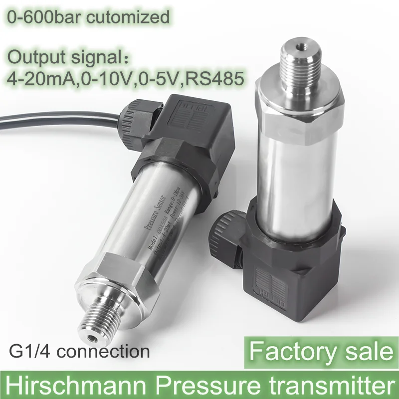 

0.2% Accuracy 4-20mA 0-10V RS485 Water Gas Oil G1/4 Connection Pressure Sensor Transmitter Transducer DC12-36VDC