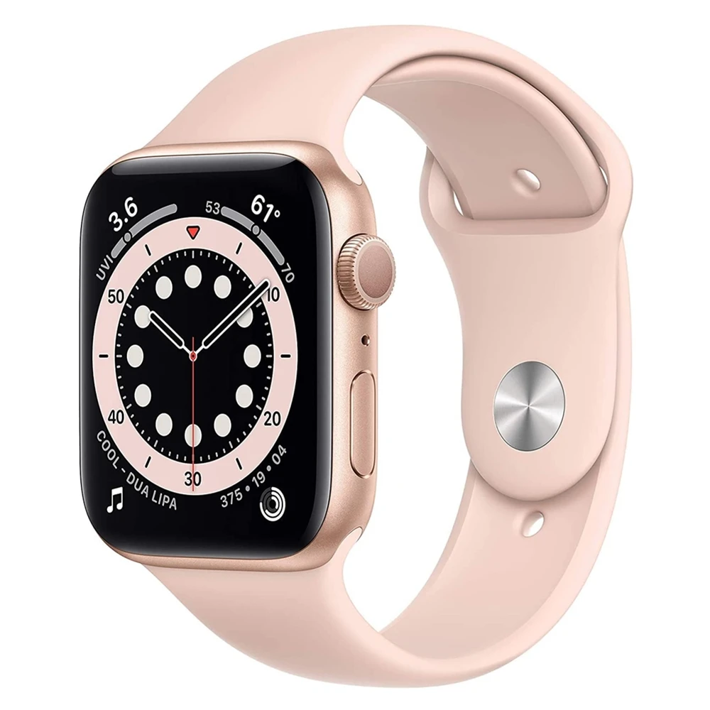 Фото 100% оригинальный алюминиевый корпус Apple Watch Series 6 40 мм/44 мм Apple Watch S6 со спортивным ремешком iOS SmartWatch (обновленный) №4
