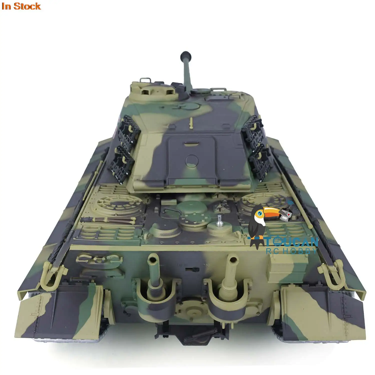Фото Радиоуправляемый танк HENG LONG 1/16 7.0 King Tiger с улучшенной системой FPV и откатом ствола, модель 3888A 360 °   Для мальчиков TH17528-SMT4 №4