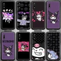 cartoon sanrio kuromi phone case for huawei honor 30 20 10 9 8 8x 8c v30 lite view 7a pro