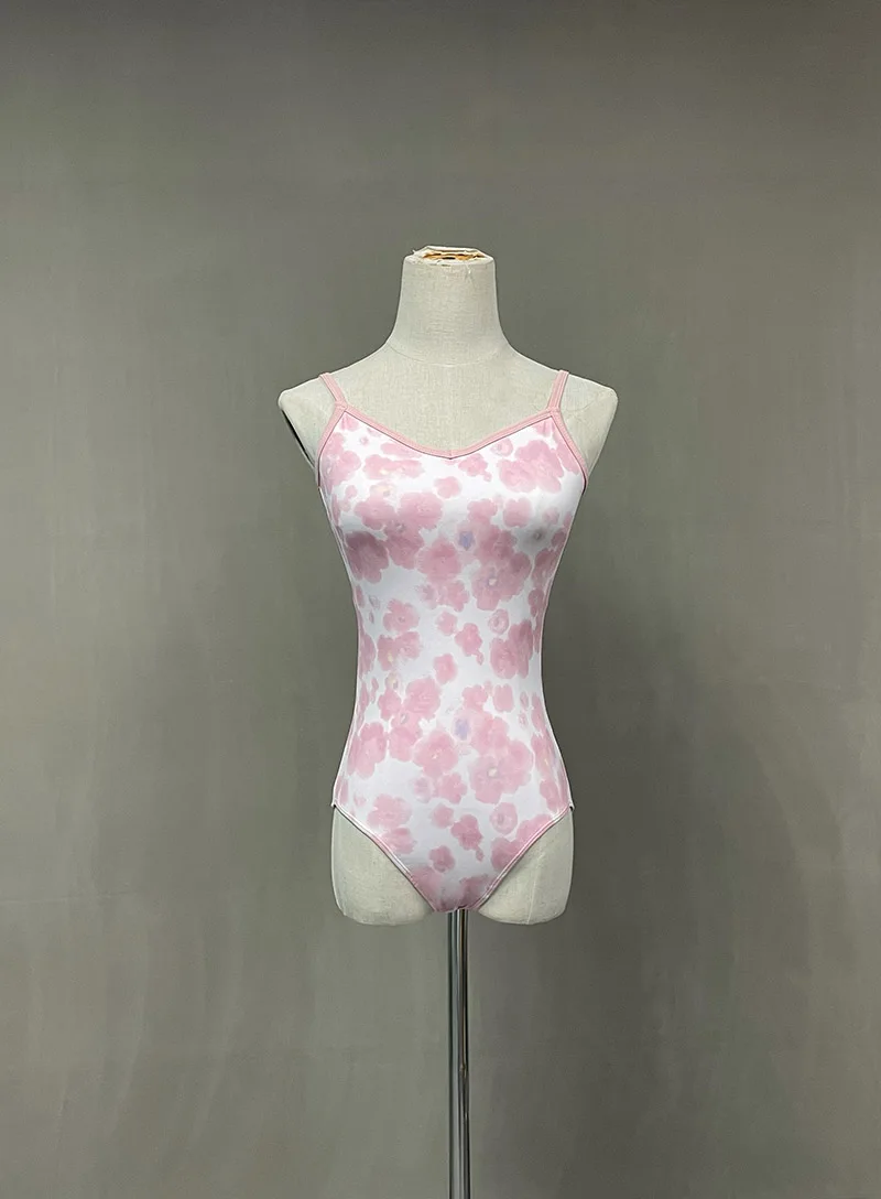 Adult Professional Ballet Leotard Vest Elegant Practice Ballet Dancing Clothes Women Dance Team Gymnastics Coverall