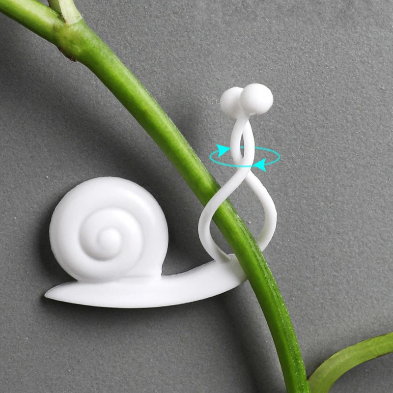 

10pcs Plant Wall Climbing Fixing Clips Self-Adhesive Wall Sticky Hook Fixer Bracket for Garden Wire Fastener Fixing Garden Tools