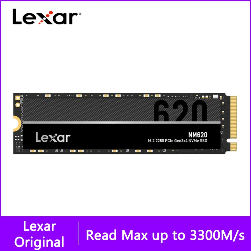 

Lexar Internal SSD LNM620 256GB 512GB 1TB 2TB Solid State Drive PCIe NVME 1.4 M.2 2280 Hard Disk for Laptop Notebook Desktop