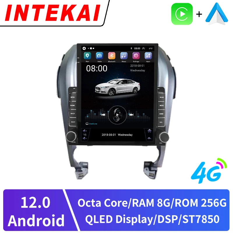 9 7-дюймовый вертикальный экран Tesla Android 12.0 для Honda CRV CR-V 2007-2011 автомобильное радио