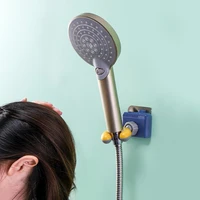 40hot wall mount shower bracket holder camera shape plastic easy to install 360 degree adjust shower head stand household suppl
