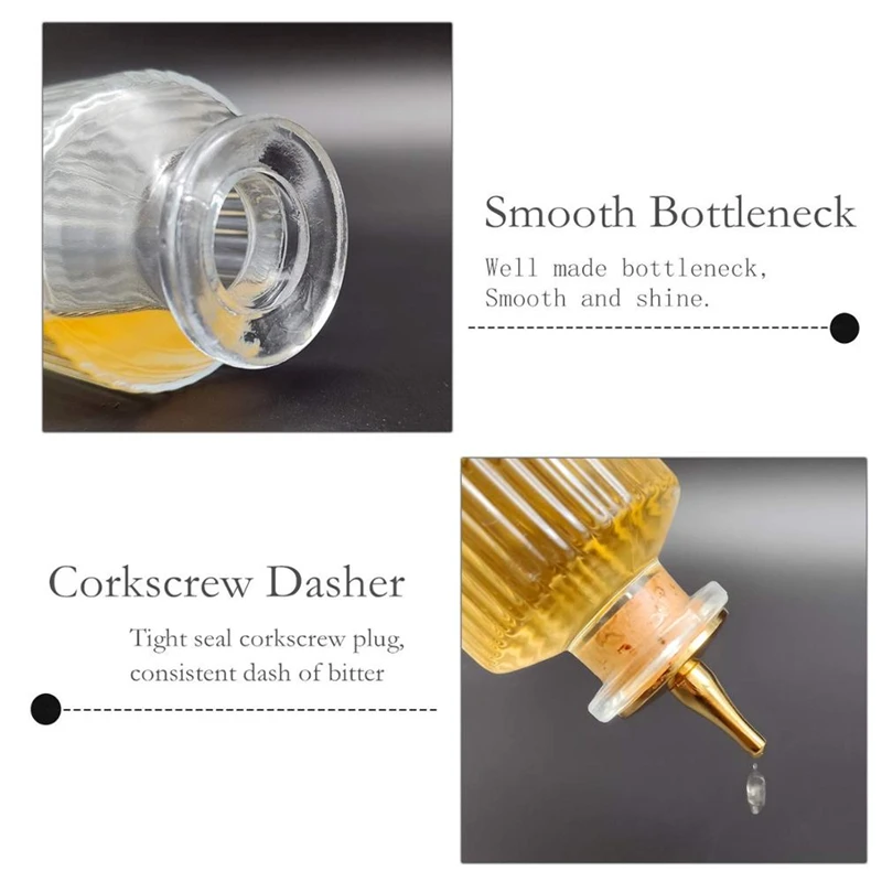 Римская колонна горькая бутылка для коктейлей 140 мл стеклянная Dahs стандартная