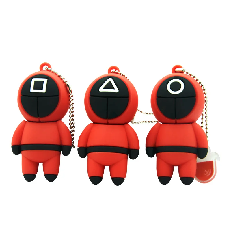 

Metal 2.0 flash drive 4GB 8GB 16GB 32GB Squid Game Cle U disk 64GB 128GB Cute Cartoon Pen Drive