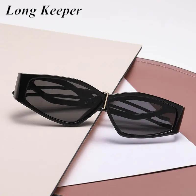 

New Style Cat Eye Punk Glasses For Women Leopard Black Sunglasses Cool Sexy Female Oculos Unique Sunglasses Long Keeper Eyewear