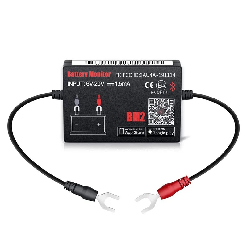 

Bluetooth 4.0 Auto Battery Monitor 6-20V Input Voltage Battery Monitor Automobile Battery Monitor Tool Diagnostic Tools